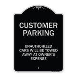 Unauthorized Cars Will Be Towed Away At Owner's Expense