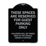 These Spaces Are Reserved For Guest Parking Only