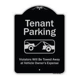 Tenant Parking, Violators Towed Away With Graphic