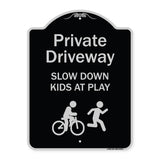 Private Driveway Slow Down Kids At Play