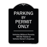 Parking By Permit Only Vehicles Without Permits Will Be Towed Vehicle Owner's Expense