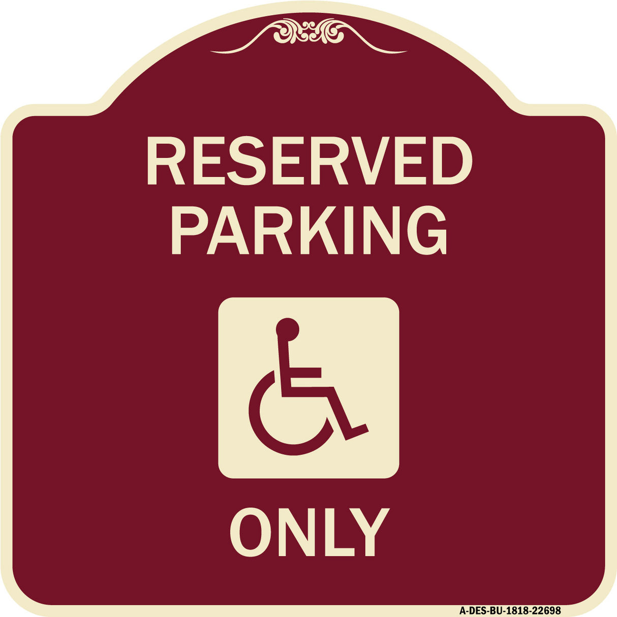 With NY Compliance Reserved Parking Only (With Access Icon)