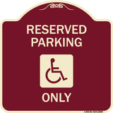With NY Compliance Reserved Parking Only (With Access Icon)