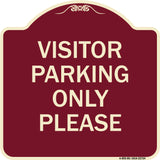 Visitor Parking Sign Visitor Parking Only Please