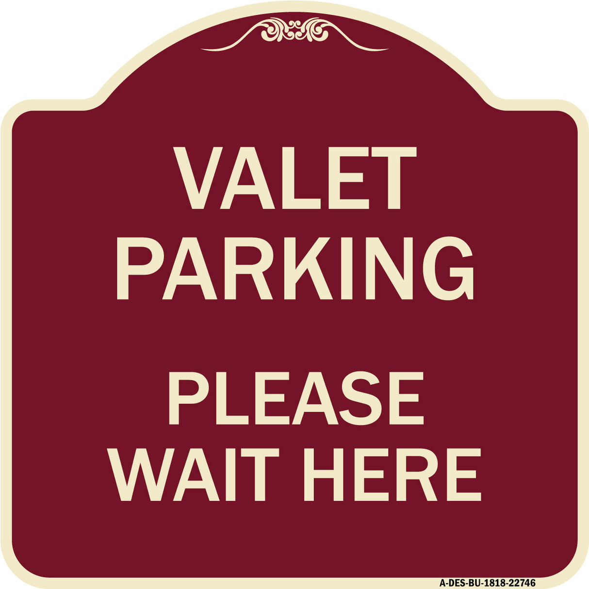 Valet Parking Please Wait Here