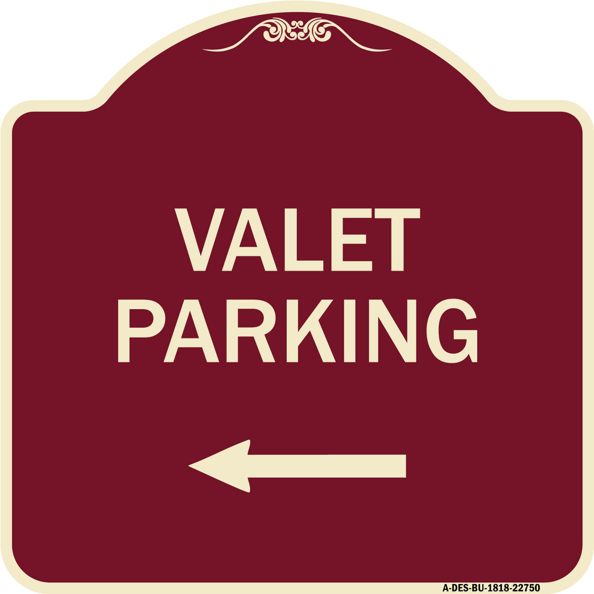 Valet Parking with Left Arrow