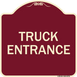 Traffic Entrance Sign Truck Entrance