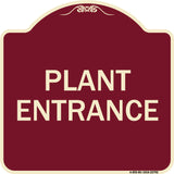 Traffic Entrance Sign Plant Entrance