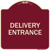 Traffic Entrance Sign Delivery Entrance