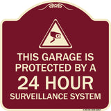 This Garage Is Protected by A 24 Hour Surveillance System