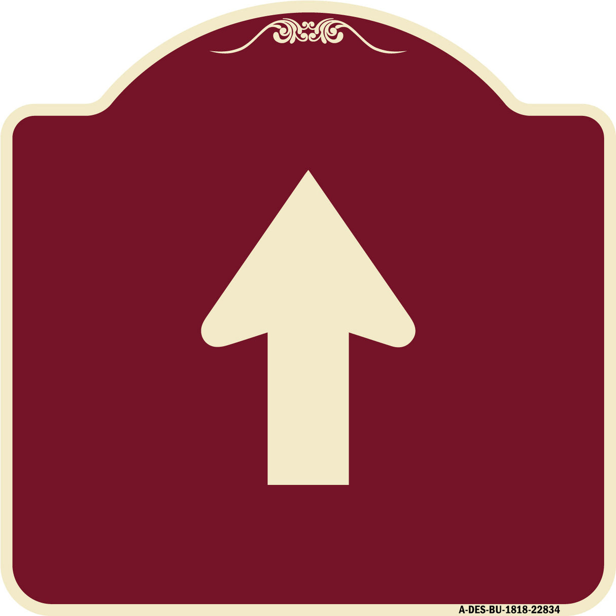 Straight Thru Sign - Straight Thru (Symbol) Sign