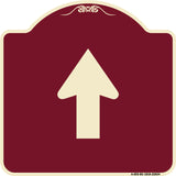 Straight Thru Sign - Straight Thru (Symbol) Sign