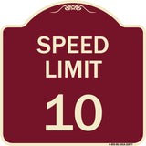 Speed Reduction Sign Speed Limit 10 Mph