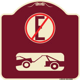 Spanish Parking Control Sign No Estacionar (No Parking) (With Symbol)