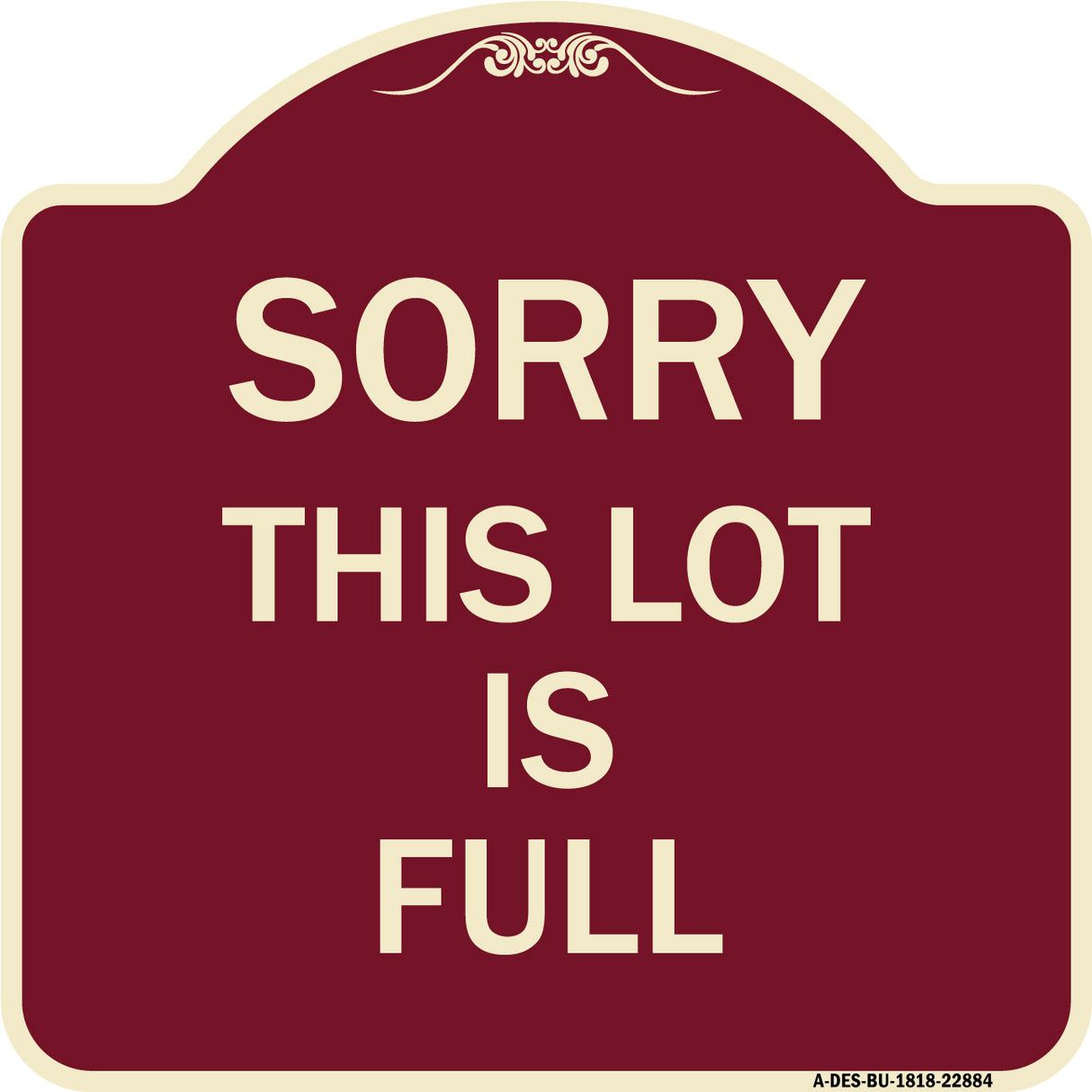 Sorry This Lot Is Full