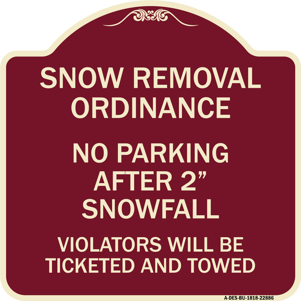Snow Removal Ordinance - No Parking After 2 Snowfall
