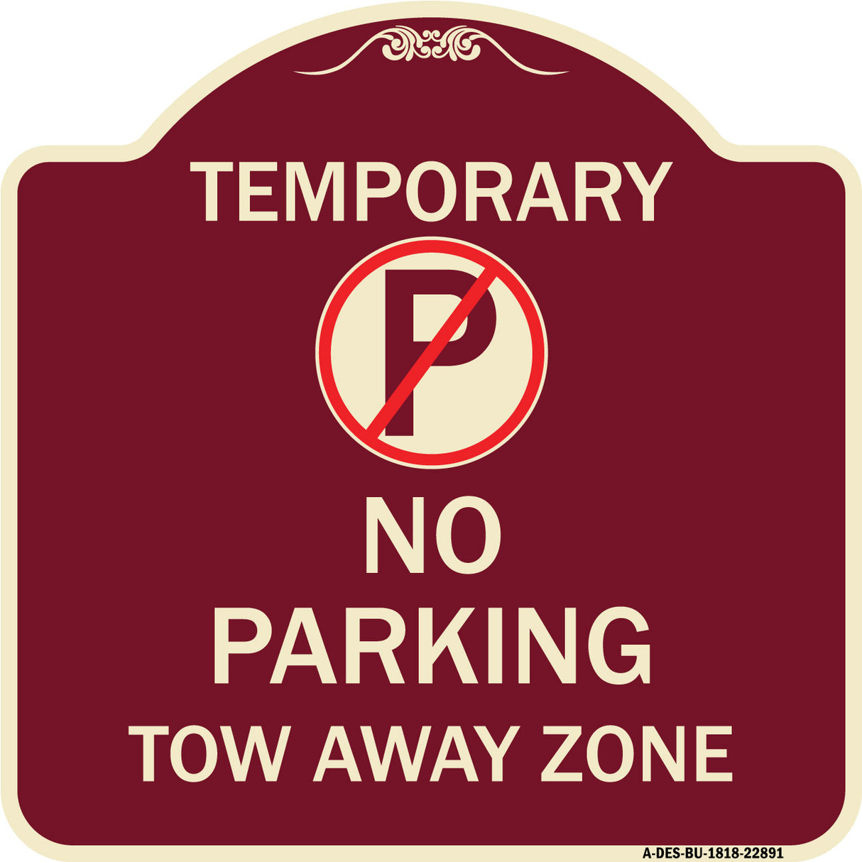 No Parking Tow Away Zone