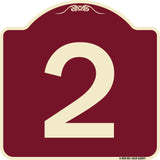 Sign with Number 2