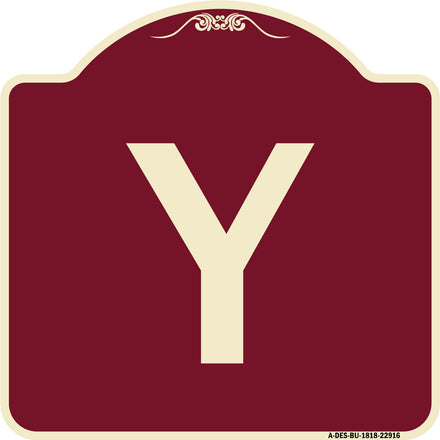 Sign with Letter Y