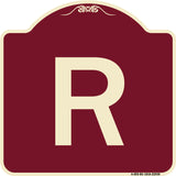 Sign with Letter R