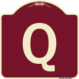 Sign with Letter Q