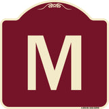 Sign with Letter M