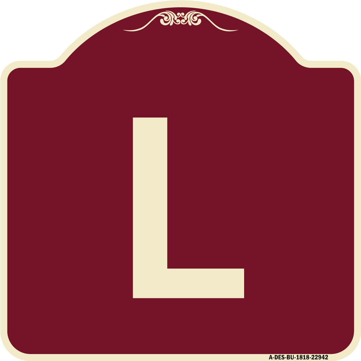Sign with Letter L