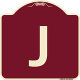 Sign with Letter J