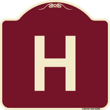 Sign with Letter H