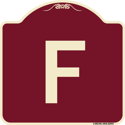 Sign with Letter F