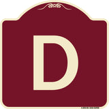 Sign with Letter D