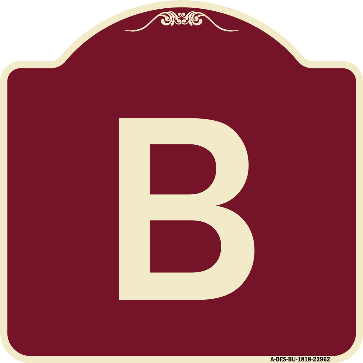 Sign with Letter B