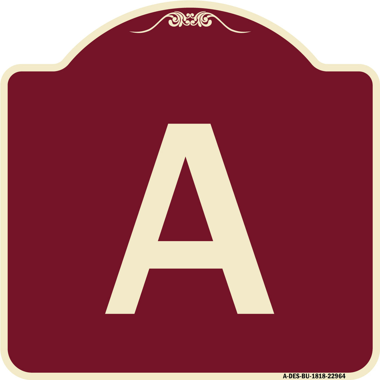 Sign with Letter A