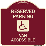 Reserved Parking Van Accessible with Symbol