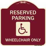 Reserved Parking Wheelchair Only (With Graphic)