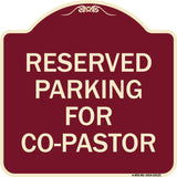 Reserved Parking for Co-Pastor