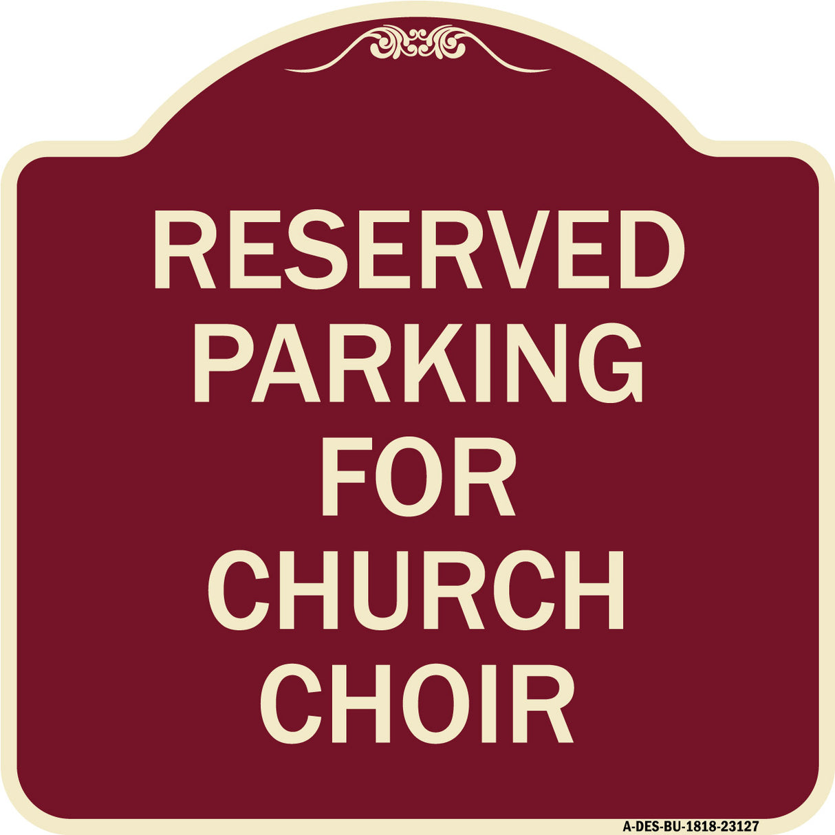 Reserved Parking for Church Choir