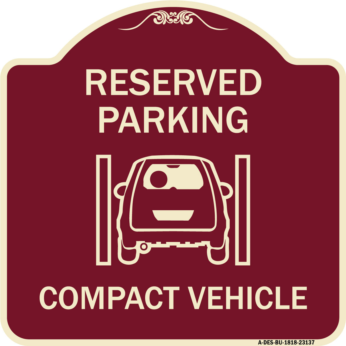 Reserved Parking Compact Vehicle