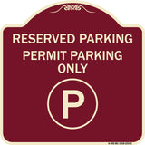 Reserved Parking - Permit Parking Only with Symbol