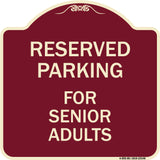 Reserved Parking - for Senior Adults