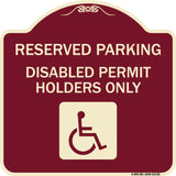 Reserved Parking - Disabled Permit Holders Only (With Updated Access Symbol)