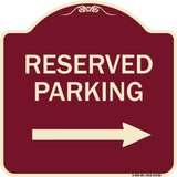 Reserved Parking (Right Arrow)