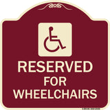 Reserved for Wheelchairs with Graphic