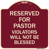 Reserved for Pastor Violators Will Not Be Blessed
