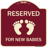 Reserved for New Babies with Symbol