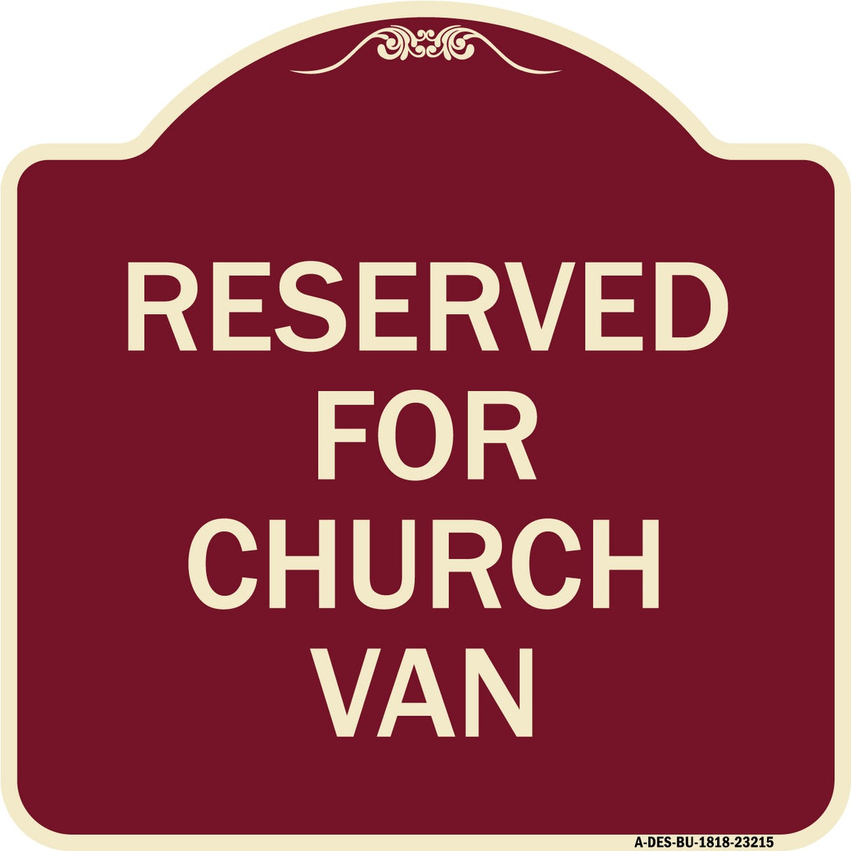 Reserved for Church Van