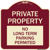Private Property - No Long-Term Parking Permitted