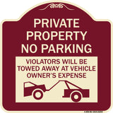 Private Parking Violators Will Be Towed Away at Vehicle Owner's Expense