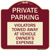 Private Parking Violators Towed Away at Vehicle Owner's Expense