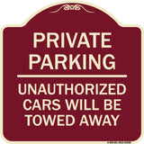 Private Parking Unauthorized Cars Will Be Towed Away